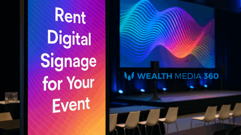 เช่า digital signage สำหรับงานอีเว้นท์ ด้วยจอแสดงผลงานอีเว้นท์และเปรียบเทียบผู้ให้บริการ