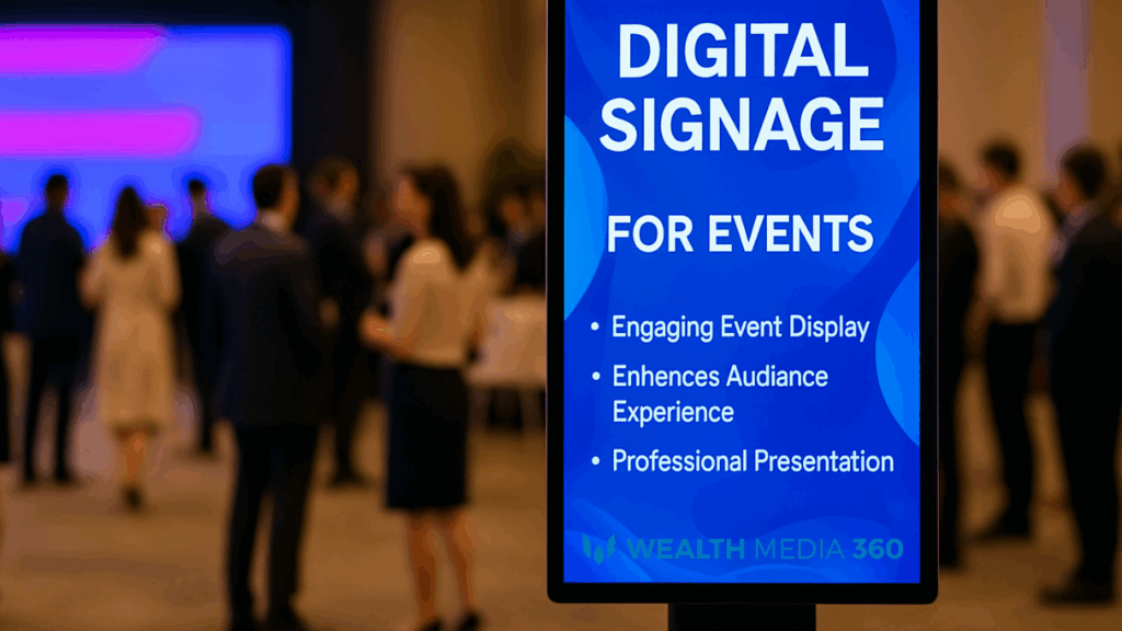 เช่า digital signage สำหรับงานอีเว้นท์ เพื่อเพิ่มประสบการณ์ผู้ชม ป้องกันความเสี่ยง และวางแผนมืออาชีพ