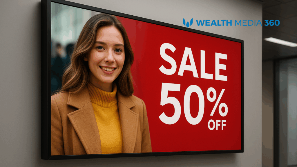 digital signage display indoor ด้วยจอ LED