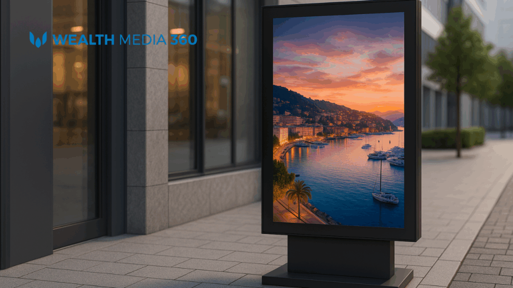 ป้ายโฆษณา outdoor แบบตั้งพื้นราคา